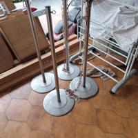 20 pali x transennare e fare code  in acciaio inox