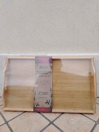 Vassoio con gambe in bamboo