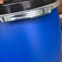 Fusto bocca larga blu 120 L con cerniera