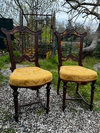 Coppia sedie antiche