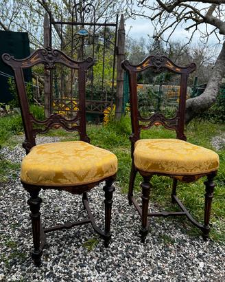 Coppia sedie antiche