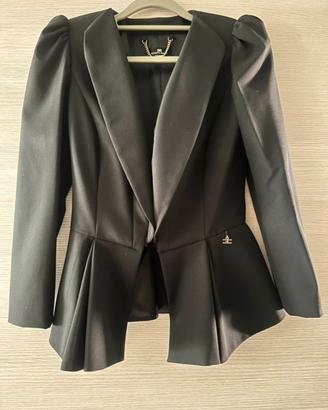 Giacca Elisabetta Franchi nera sartoriale