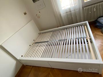 Letto e materasso MALM 140x200