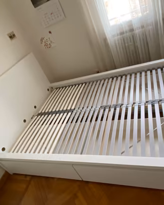 Letto e materasso MALM 140x200