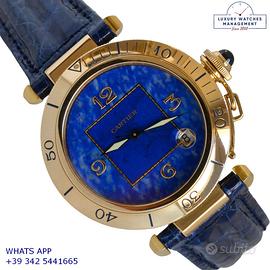 CARTIER Pasha 38MM Lapis Lazuli dial yellow gold