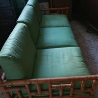 Divano letto più tavolino in bamboo