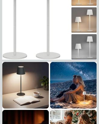 Lampada da tavolo a led ricaricabile.