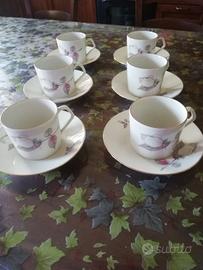 Servizio Tazzine Vintage Regent  Porcellana 6 Pz 