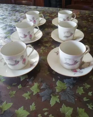 Servizio Tazzine Vintage Regent  Porcellana 6 Pz 