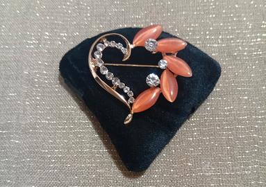Spilla stile vintage " Cuore" elegante e raffinata