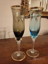 calici in vetro di Murano da collezione 