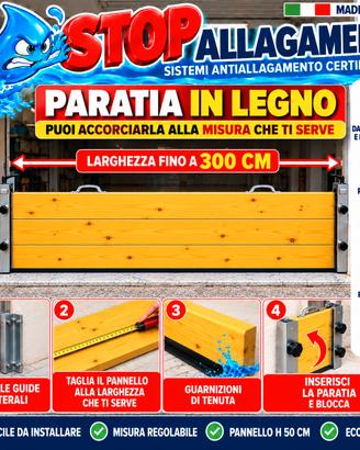 kit universale paratia antiallagamento fai da te