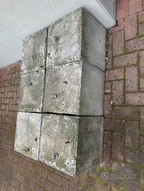 6 Cubi cemento zavorre 40x40x40