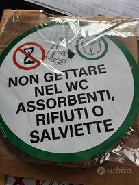 2 CARTELLI IN LAMIERA PER BAGNO