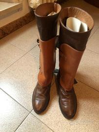 Stivali donna pelle con ghette - vintage