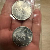 10 monete 500 lire argento caravella 