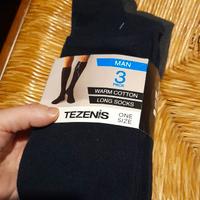 Calze lunghe caldo cotone 3 paia  one size tezenis