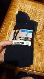 Calze lunghe caldo cotone 3 paia  one size tezenis