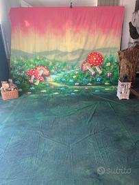 Fondale per fotografi dipinto a mano 3x6 metri