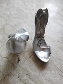 Sandali matrimonio vera pelle n.38,5