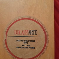 Piatto dipinto da Salvatore Fiume per Bolaffi Arte