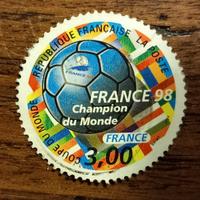 Francobollo, timbre France 1998 Champion du monde