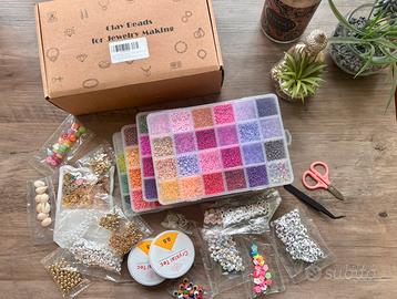 Set completo perline e accessori - fai da te