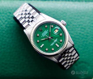 Rolex Datejust Ref. 1601 Green Diamond Dial