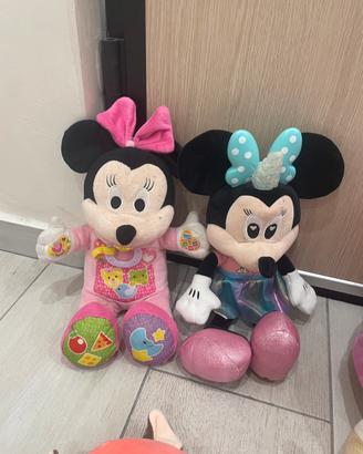 Set peluche pupazzi Minnie e vari