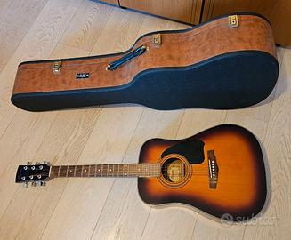 KIT CHITARRA ACUSTICA Ibanez GW10-BS - come nuova