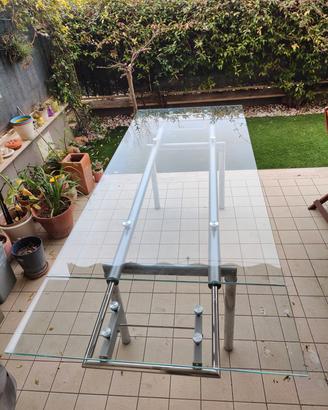 Tavolo cristallo allungabile 