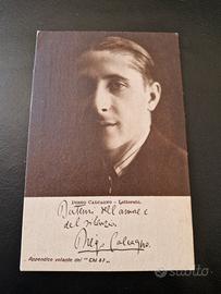 Cartolina storica anni 20/30 autografata 