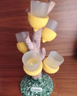 Set da limoncello in ceramica lavorata a mano