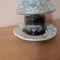 Candle Yankee Paralume  piattino Gold & Pearl Mosa