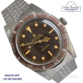 ROLEX Submariner 6205 Tropical brown gilt 1955