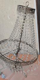 Lampadario in gocce di vetro pendenti