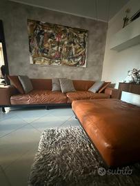 Divano Naviglio Arflex + Pouf  286x1000x70