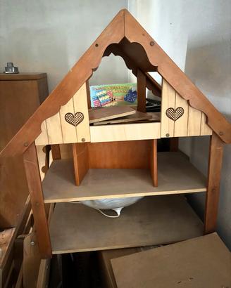 Casetta bambole legno
