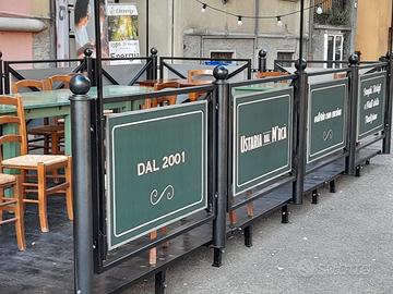 transenne , recinzioni , paratie in ferro 