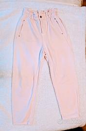 Jeans Zara Rosa Vita Alta – Modello Paperbag 