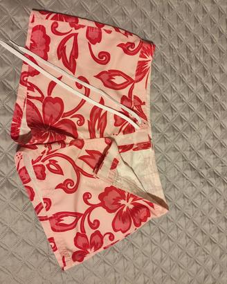 Pantaloncini Sundek donna fiori rosa/rosso