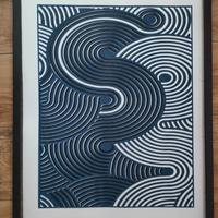 Quadro materico in stile Bauhaus