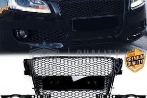 CALANDRA + GRIGLIE per Audi A5 8T NIDO D'APE Nere