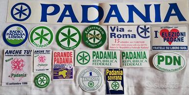Adesivi,stickers Lega Lombarda Lega Nord Padania