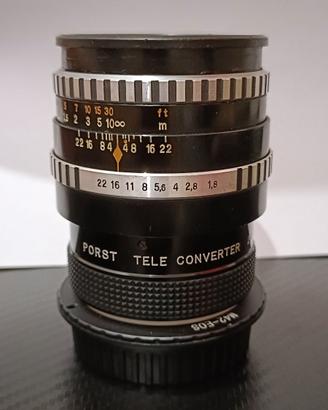 CARL ZEISS JENA PANCOLAR 50MM F1.8 + Teleconv. 2X