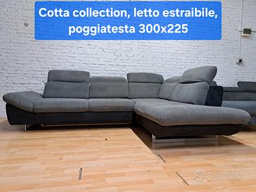Divano xxl Angolare Cotta collection  con letto