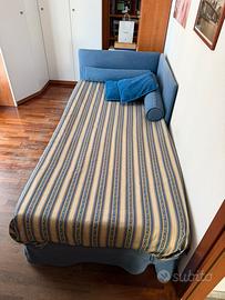 Letto singolo con secondo letto estraibile