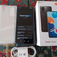 Xiaomi Redmi Note 11 con cover e vetri