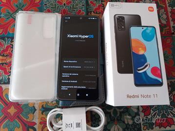 Xiaomi Redmi Note 11 con cover e vetri