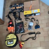 Attrezzatura arrampicata lavori in quota